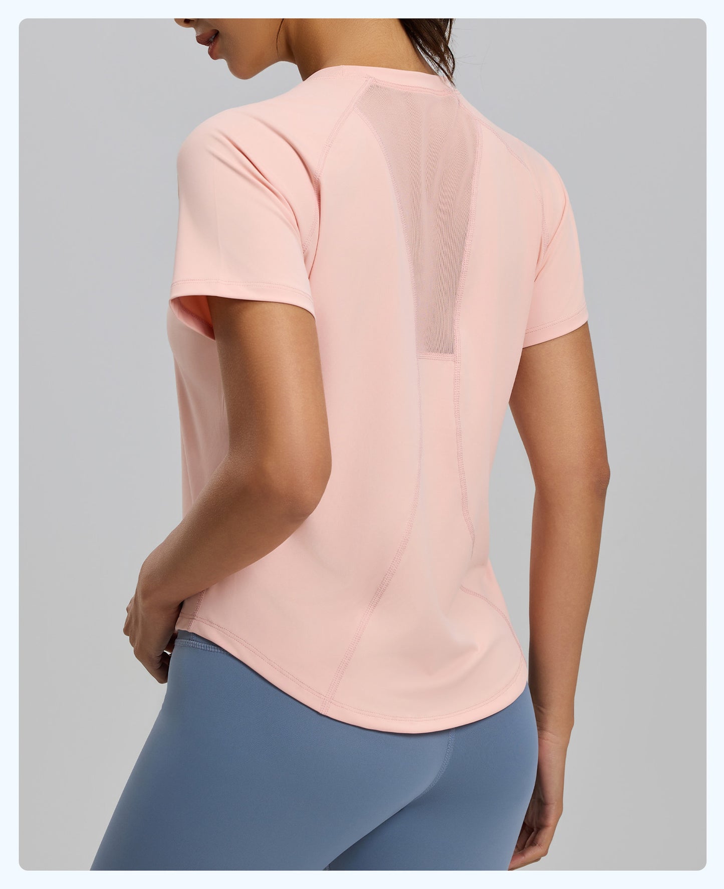 Women's New Summer Loose Mesh Yoga Short Sleeve Top, Breathable Lightweight Sports Fitness T-Shirt, Ideal for Running, Workout and Daily Casual Active Wear