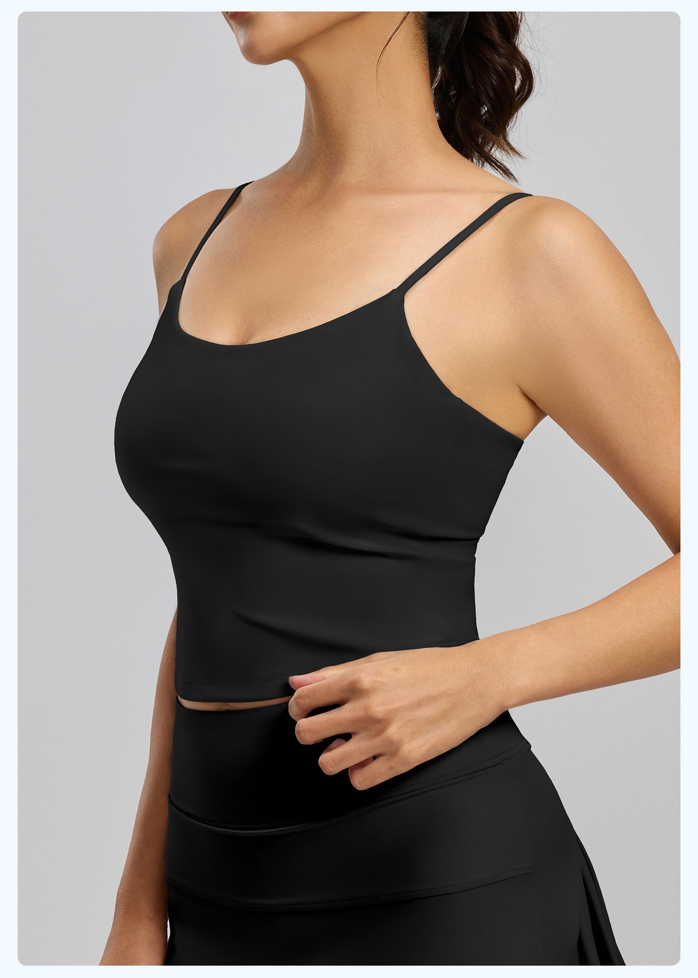 New Style Beauty Back Sports Bra Tank Top for Women, Built-in Cup Camisole, Wearable Outside Yoga Workout Bra