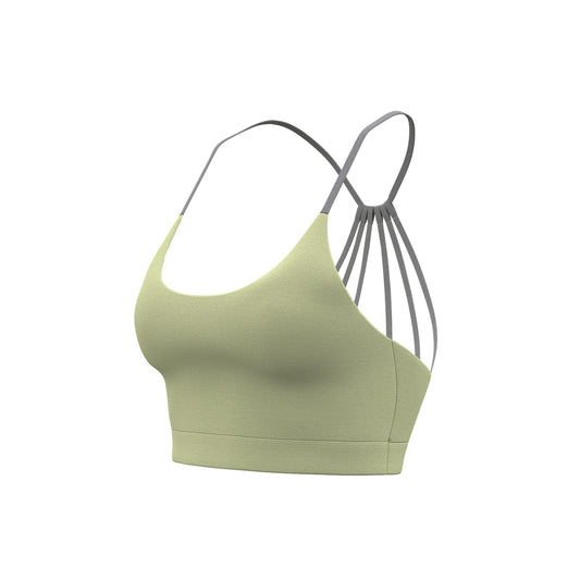 Women's Six String Cross Back Sports Bra, Summer Dopamine Thin Style, Shockproof Yoga Fitness Bra
