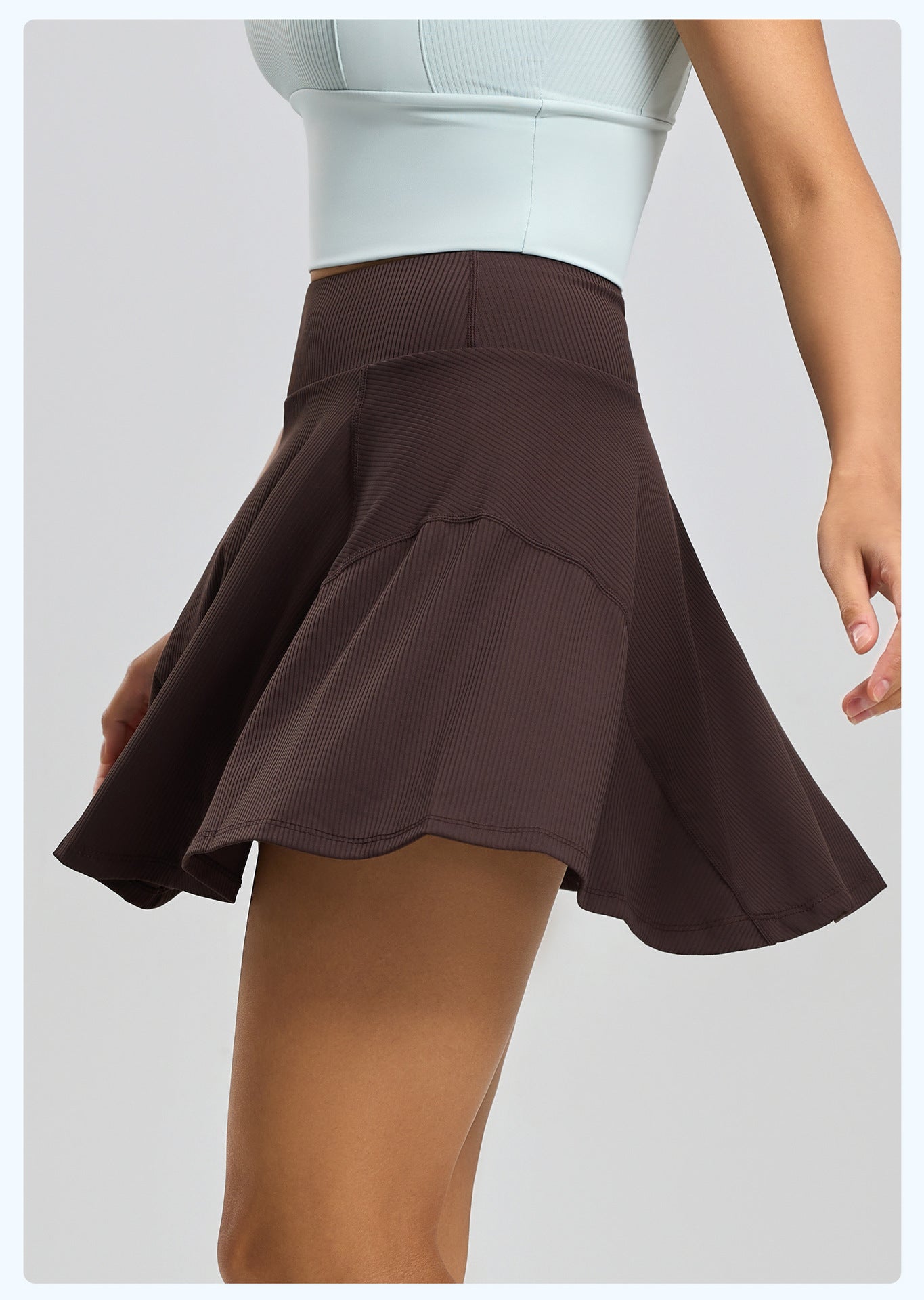 Women’s Running Sports Skort – 2-in-1 High Waist Yoga Tennis Skort, Anti-Exposure