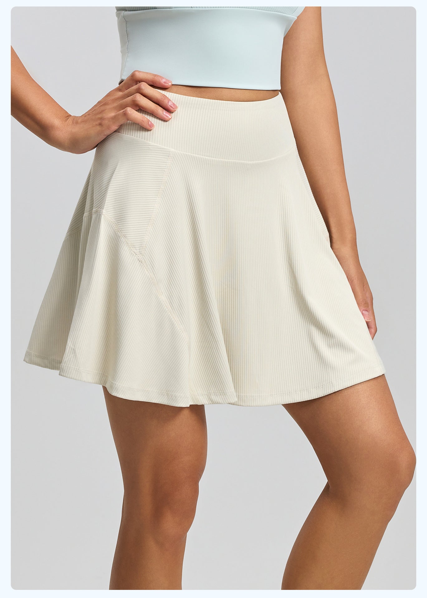 Women’s Running Sports Skort – 2-in-1 High Waist Yoga Tennis Skort, Anti-Exposure