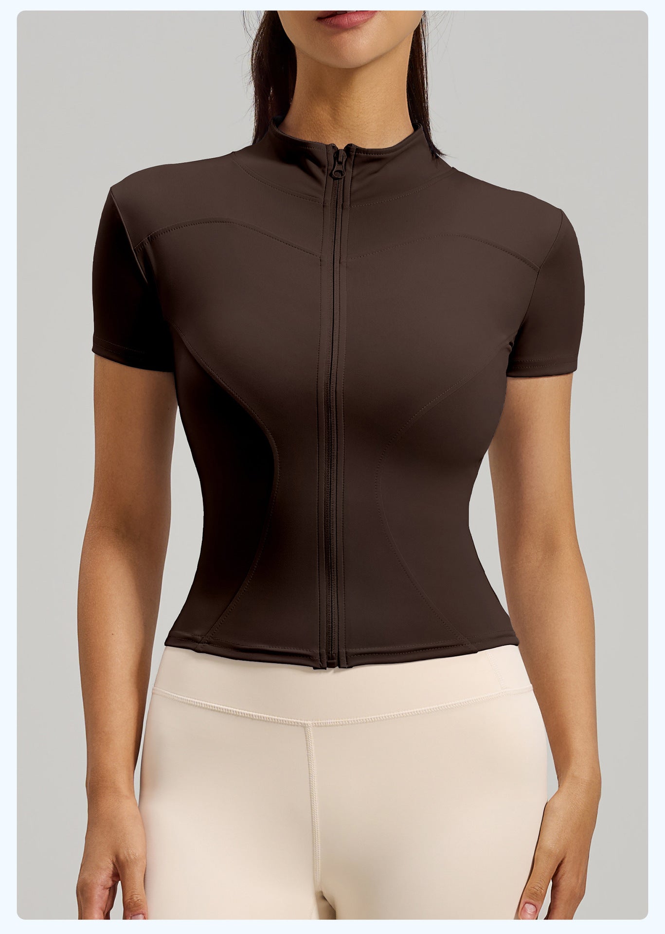 Women's High-Stretch Short Sleeve Yoga Top, Slim Fit Naked Feeling Workout Shirt for Running & Fitness