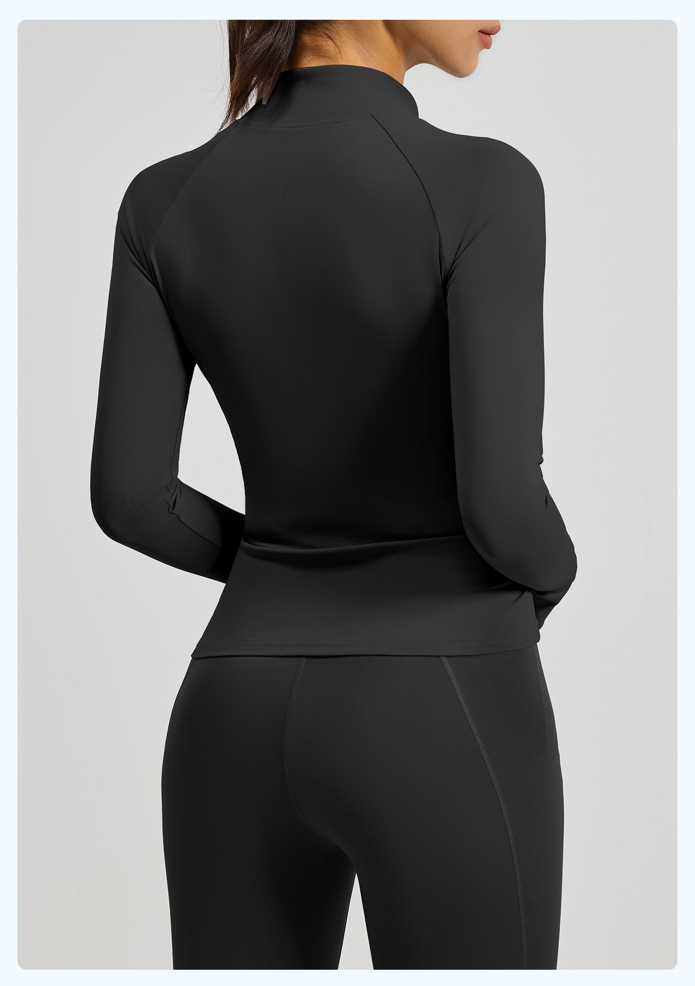 Women's Color Block Yoga Jacket, High Neck Slim Fit Naked Feeling Workout Top
