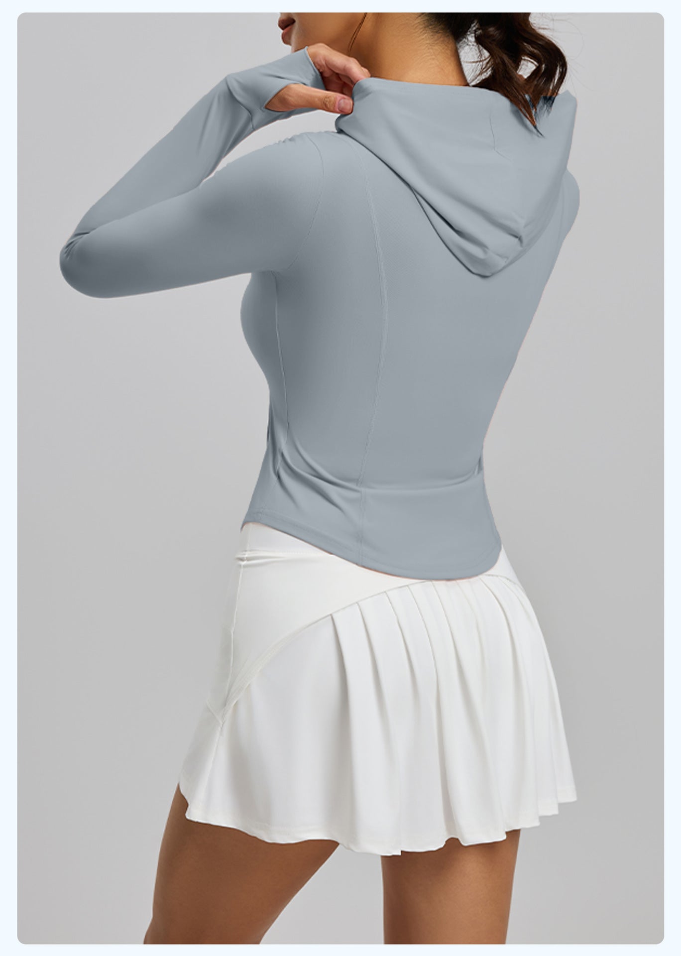 Women's Summer Original Yarn UV Protection Sun Jacket, Thin Outdoor Skin Coat, Hooded Sun Shirt