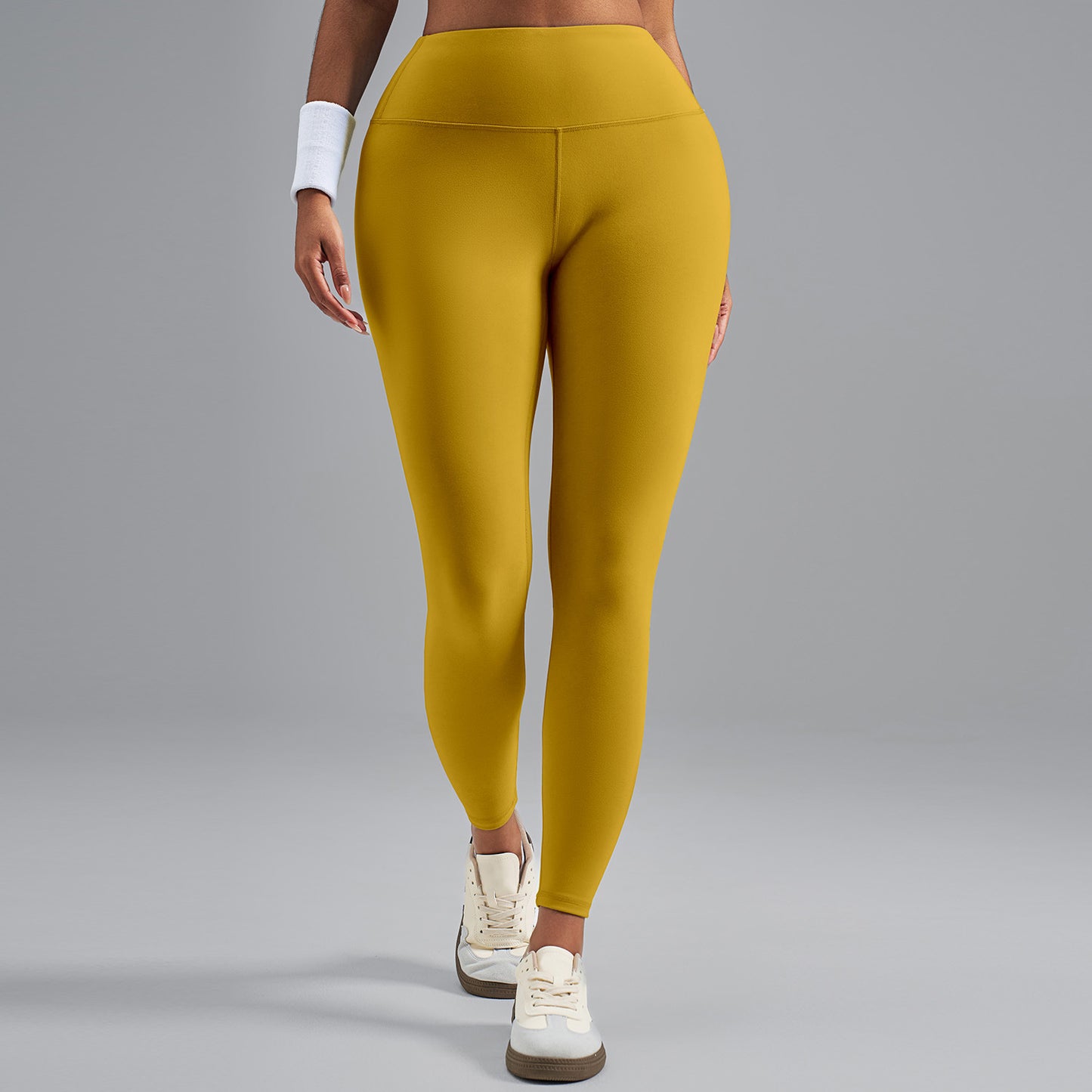 Plus Size Women High Waist Yoga Leggings, Stretchy Fabric Hip Shaping Cut Fitness Workout Pants