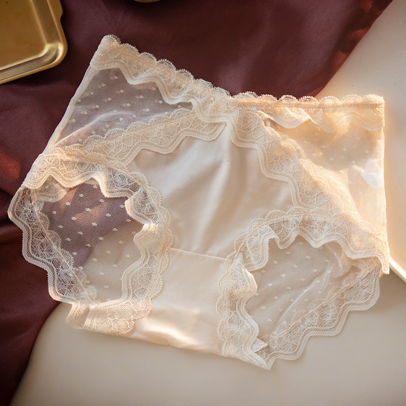 Women's seamless lace silk Underwear, sexy and breathable.