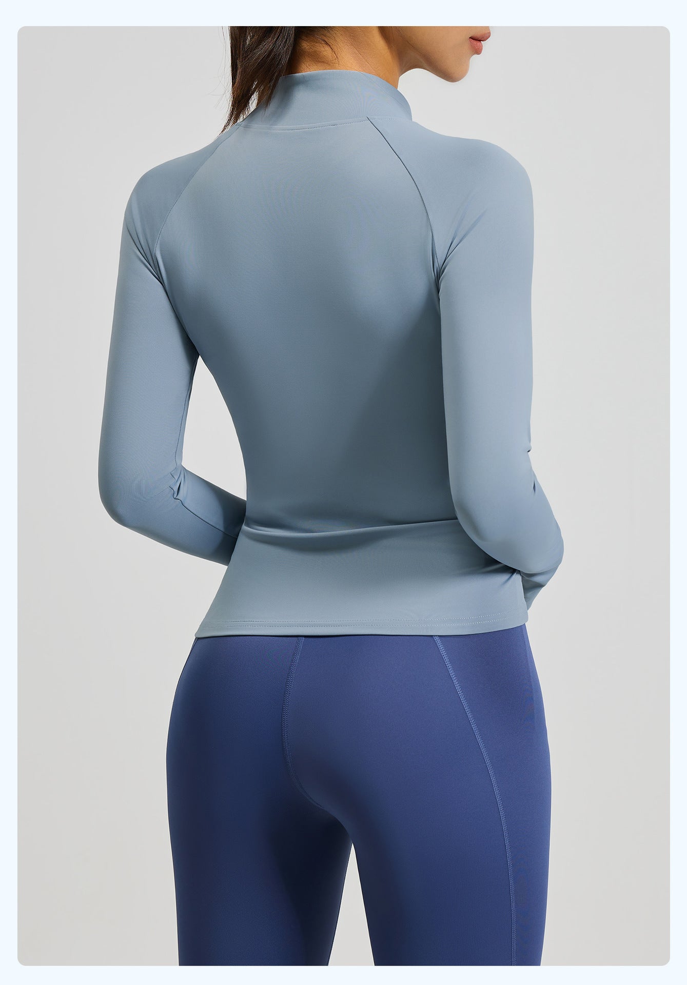 Women's Color Block Yoga Jacket, High Neck Slim Fit Naked Feeling Workout Top