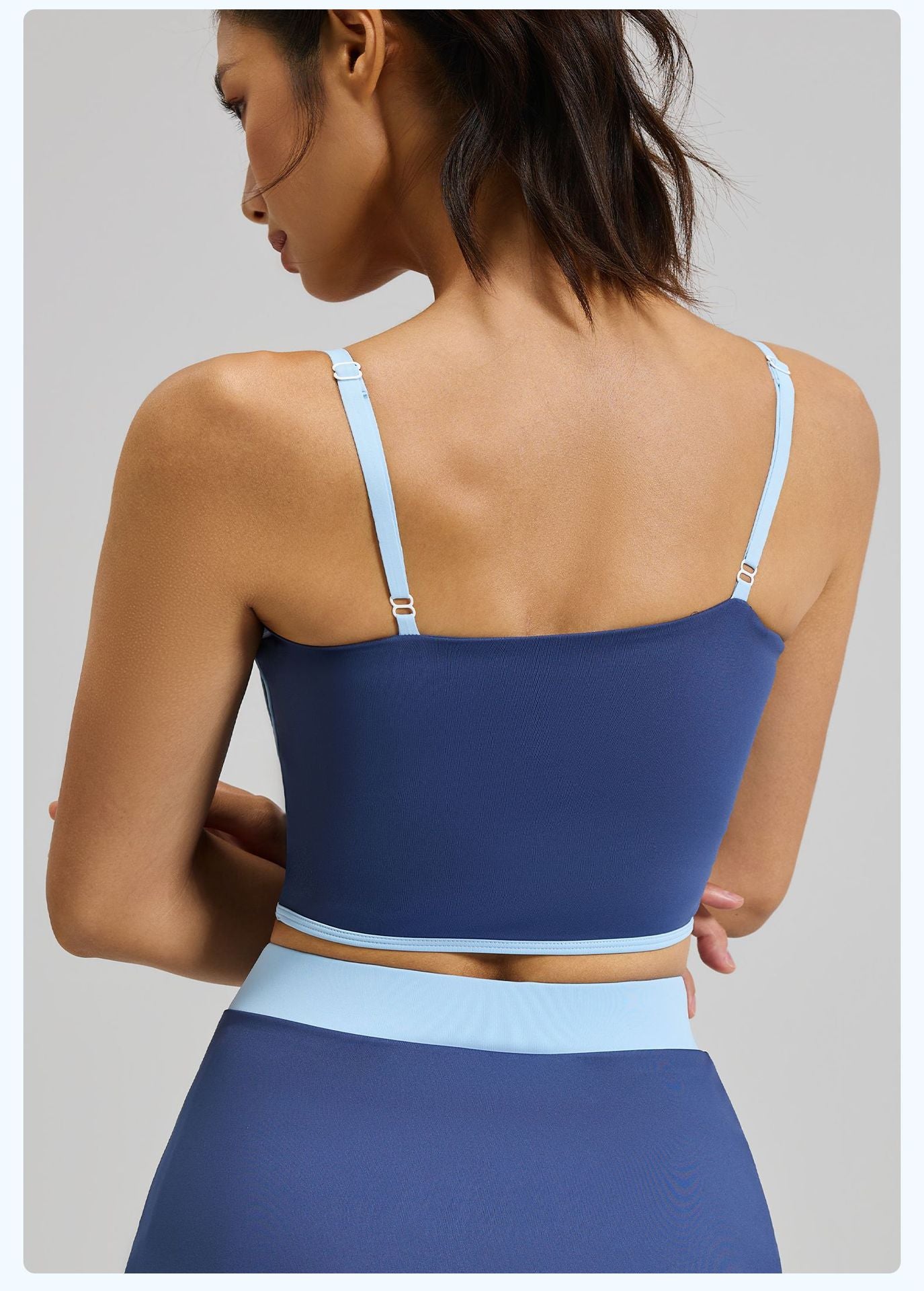 Summer New Streamlined Yoga Sports Bra, Removable Pads Adjustable Straps Beauty Back Fitness Workout Tank Top