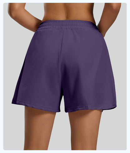 New Women's Yoga Shorts, Casual, Anti-Exposure, High-Waisted, Hip-Lifting, Running, Fitness, Sports Shorts