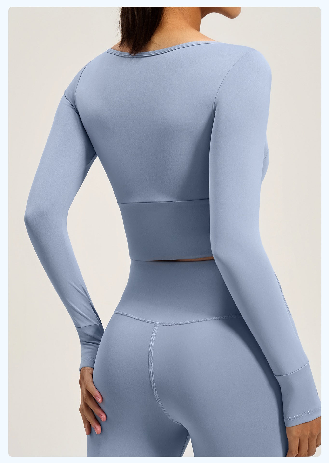 Women's Spliced Long Sleeve Yoga Top with Built-in Bra Pad, Breathable Slim Fit Sports Workout Shirt for Running Fitness