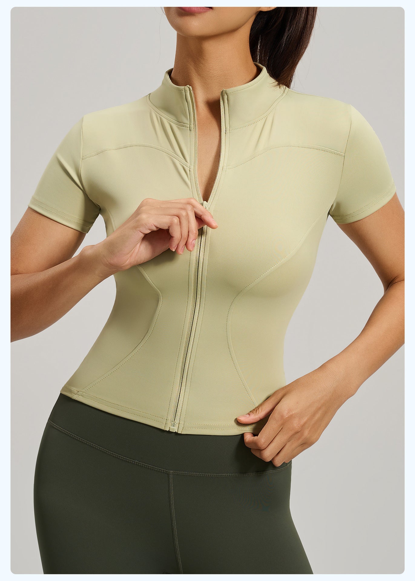 Women's High-Stretch Short Sleeve Yoga Top, Slim Fit Naked Feeling Workout Shirt for Running & Fitness
