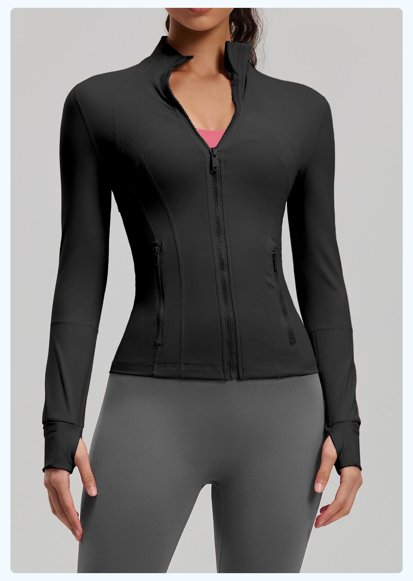 Women's Slim Fit Yoga Jacket, Naked Feeling Workout Sports Coat