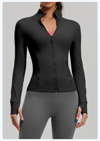 Women's Slim Fit Yoga Jacket, Naked Feeling Workout Sports Coat