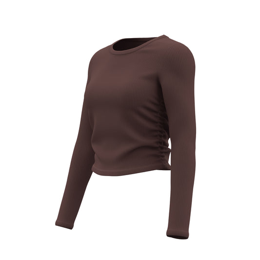 New Fall Women's Slim Fit Yoga Top, Breathable & Waist-Shaping Long Sleeve Workout Shirt