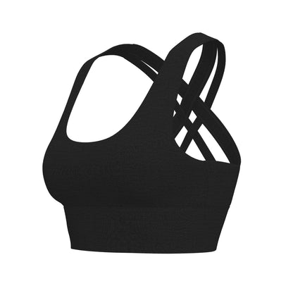 Women's High-Elastic High-Support Shockproof Sports Bra, Removable Pads & Back Hook Closure, Workout Fitness Yoga Bra
