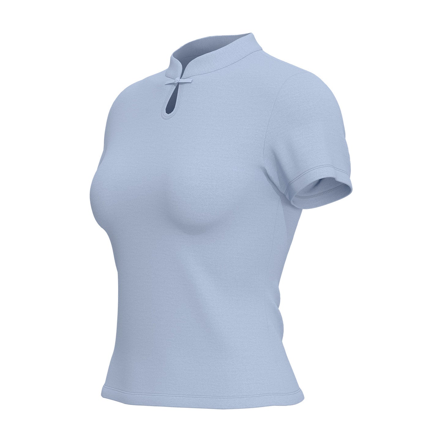 New Chinese Style Yoga Short Sleeve for Women, Frog Button Traditional Sports Top, Summer Chinese-Chic Yoga Wear