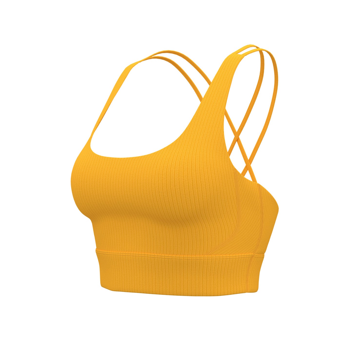 Women’s Striped Compression Fitted Sports Bra Vest, Integrated Contour Cups Cutout Racerback Active Tank for Yoga & Fitness Workouts