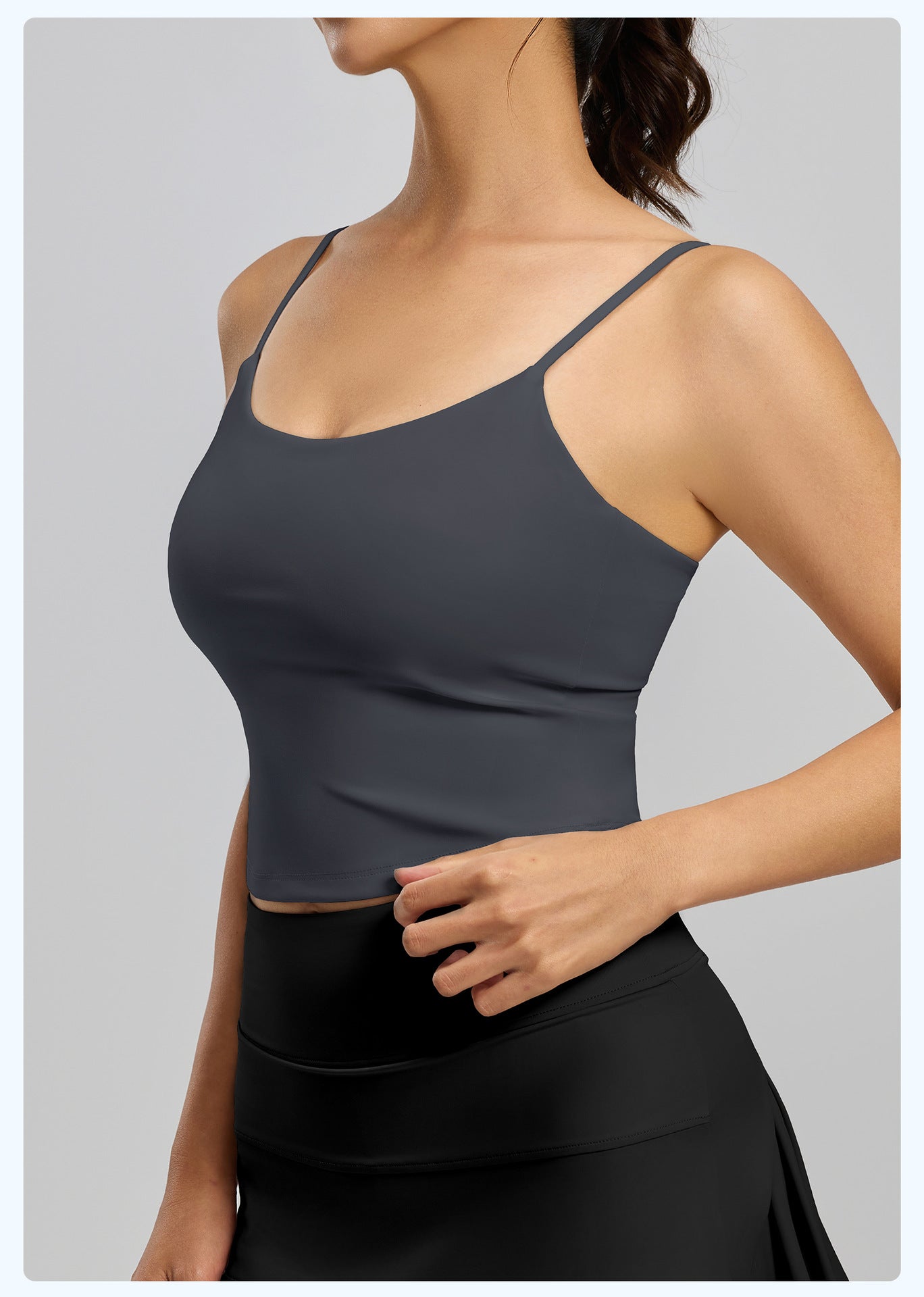 New Style Beauty Back Sports Bra Tank Top for Women, Built-in Cup Camisole, Wearable Outside Yoga Workout Bra