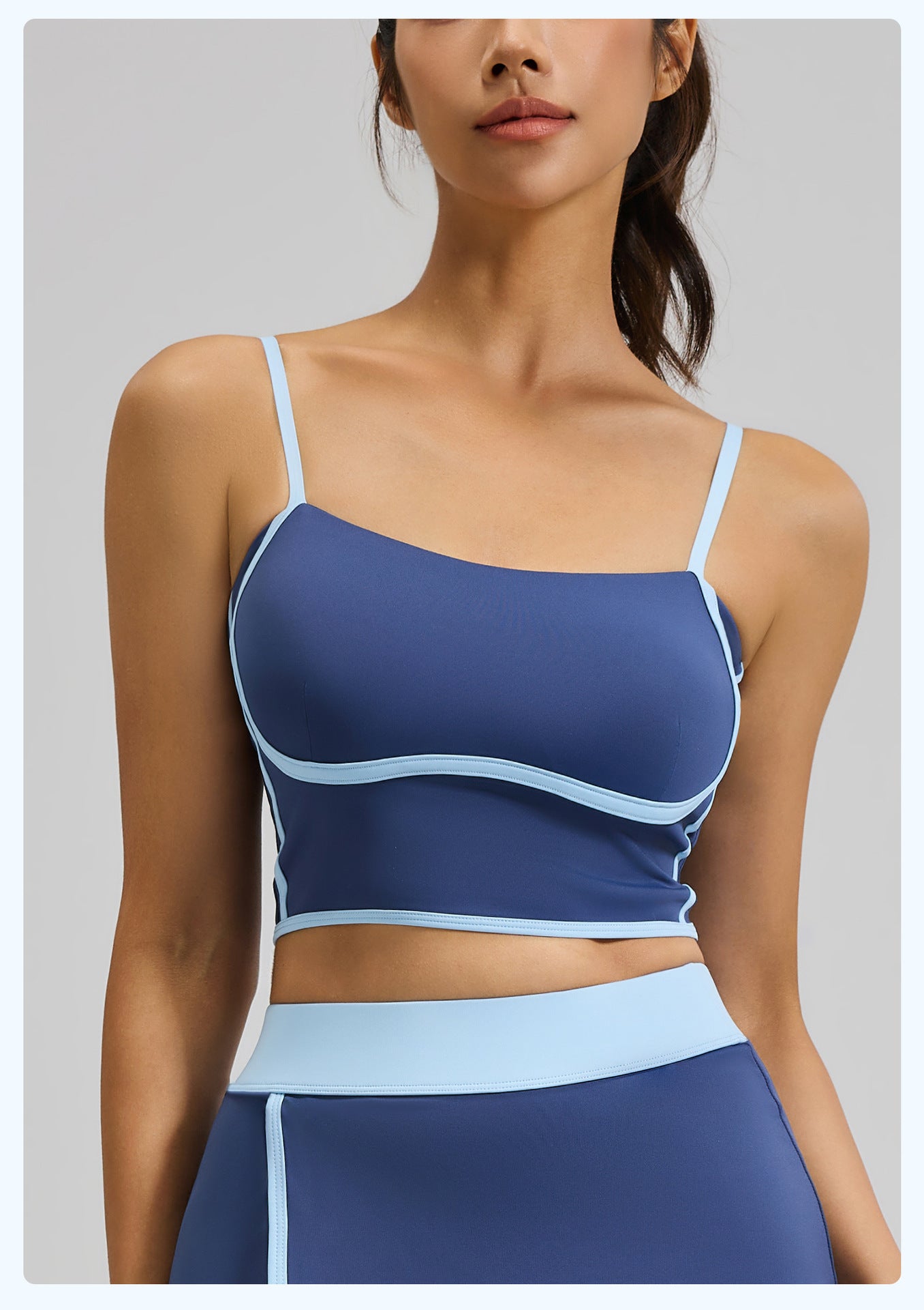 Summer New Streamlined Yoga Sports Bra, Removable Pads Adjustable Straps Beauty Back Fitness Workout Tank Top
