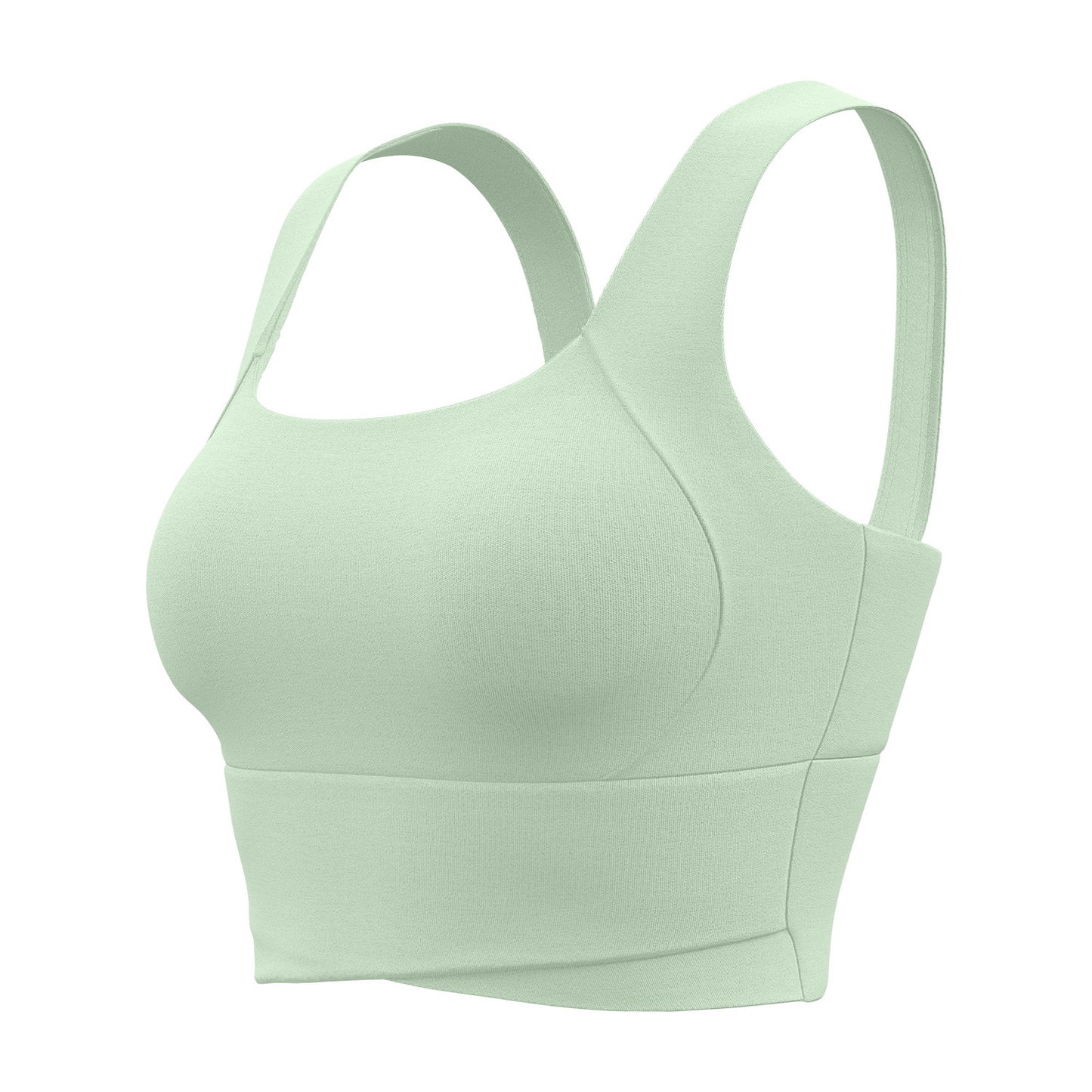 High Waist Cross-Back Sports Bra for Women, Shock Absorption & Push Up Workout Tank Top for Yoga & Running