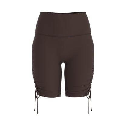 Summer New Naked Feel Yoga Shorts – Ruched High Waist Butt Lifting Knee-Length Fitness Pants