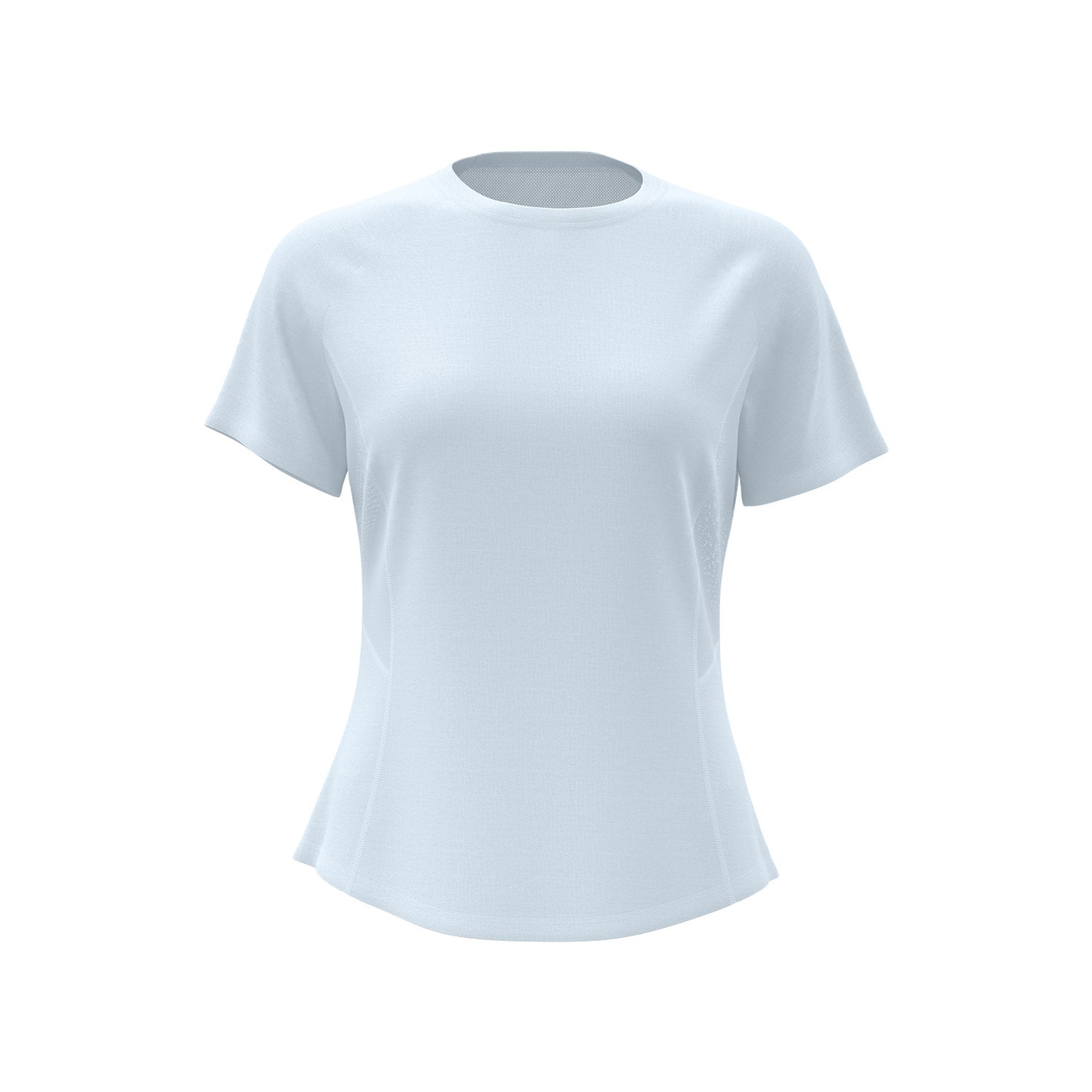 Women's Summer Fitness Short Sleeve Tee with Back Mesh Panel, Breathable Quick-Dry Fabric, Lightweight Yoga Sports T-Shirt Suitable for Outdoor Running, Gym Training and Daily Active Wear