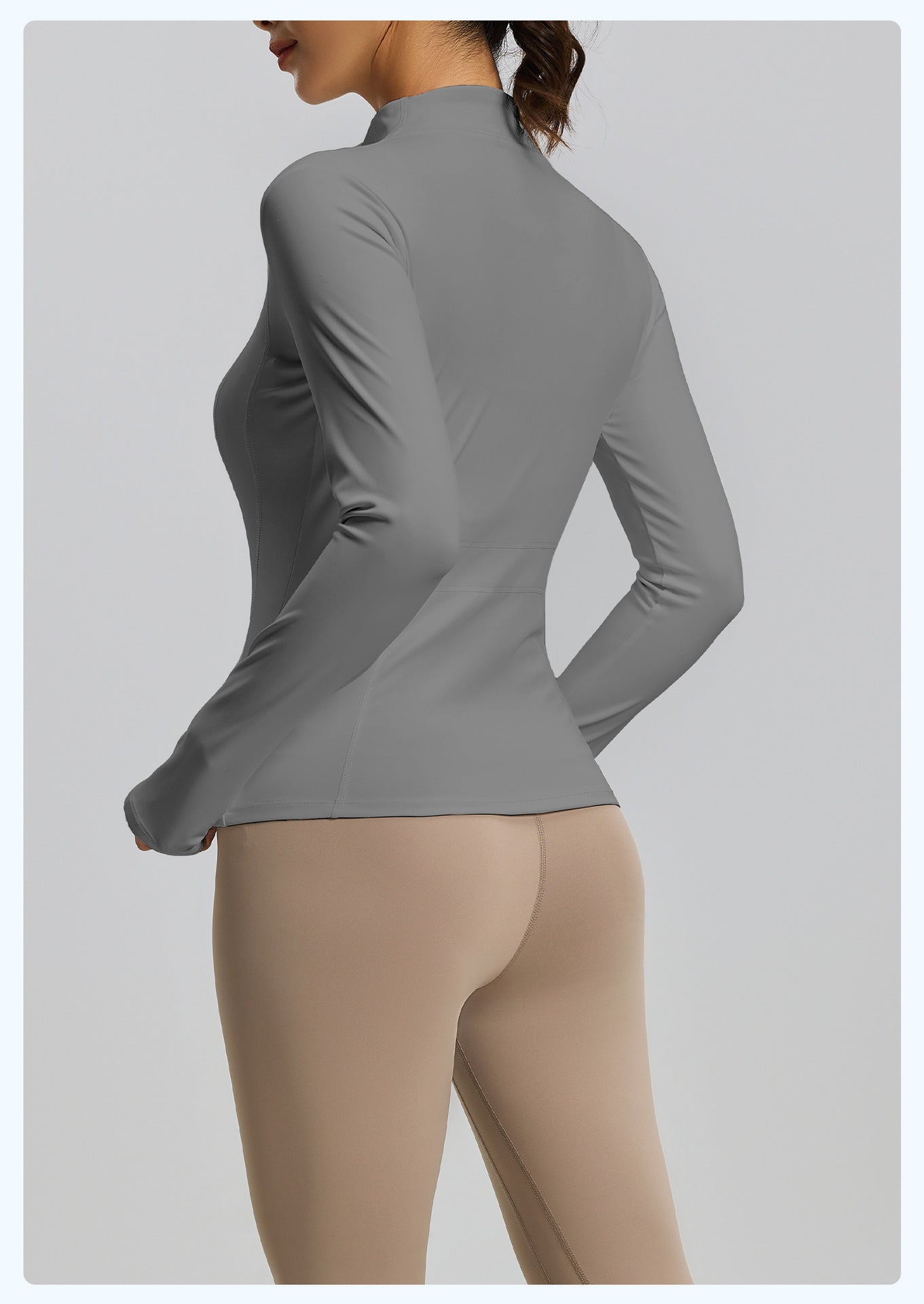 New Women's Slim Fit Sun Protection Jacket, Summer Breathable UV Protection Stand Collar Skin-Tight Sun Clothing