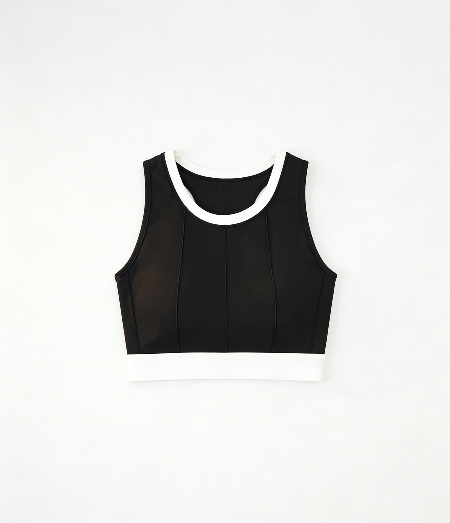 Vertical Striped Color Block Yoga Sports Bra for Women, High Impact Shockproof, Fixed Cups, Thin Padding