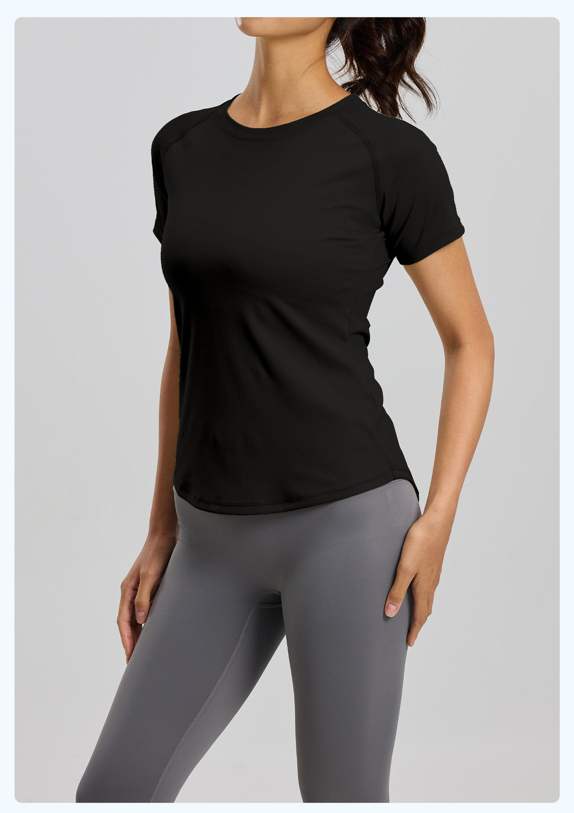 Women's Mesh Yoga Short Sleeve T-Shirt, Breathable Lightweight Fitness Athletic Top, Bust Enhancing & Body Shaping Stretch Sports Tee for Gym, Running & Daily Workout
