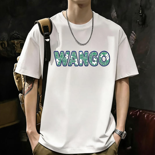 Unisex Casual Short Sleeve | 200GSM Heavyweight Cotton Printed Crew Neck Tee 065