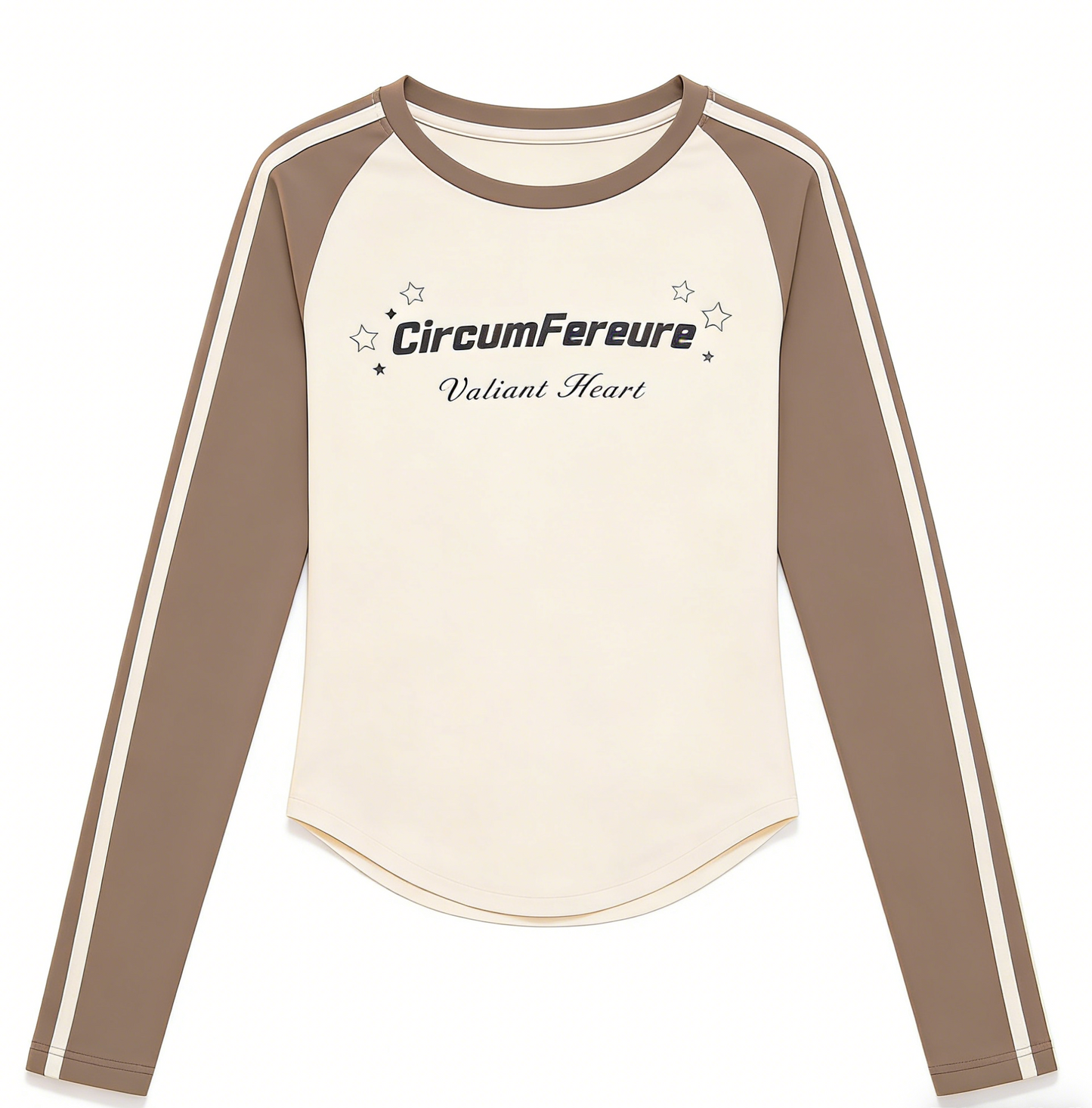 Women's Retro Crew Neck Long Sleeve Yoga Shirt, Letter Print Color Block Ribbon, High Stretch Slim Fit Top