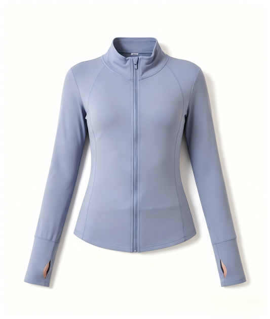 Women's High Stretch Sports Jacket, Fitness Cycling Yoga Coat, Running Workout Top
