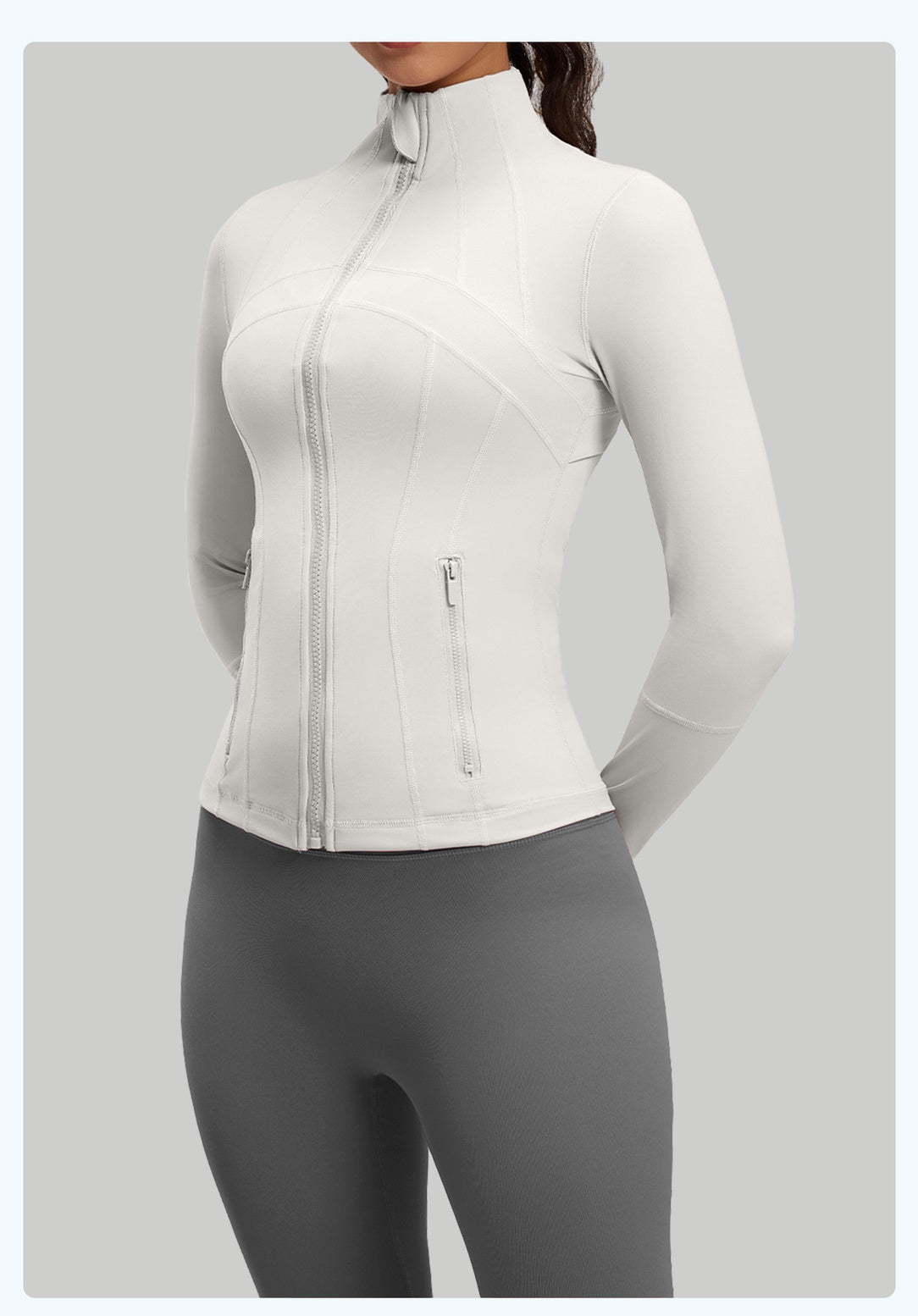 Women's Slim Fit Yoga Jacket, Naked Feeling Workout Sports Coat