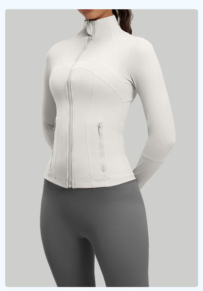 Women's Slim Fit Yoga Jacket, Naked Feeling Workout Sports Coat