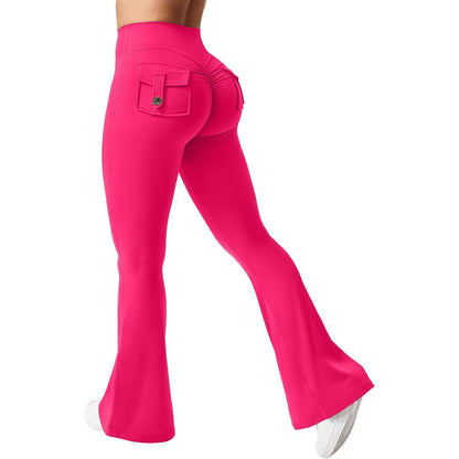 Women's high waist and body A-shaped - durable, abdominal and hip lift, with a pocket. For yoga, fitness and daily wear. Women's rest, women's yoga.